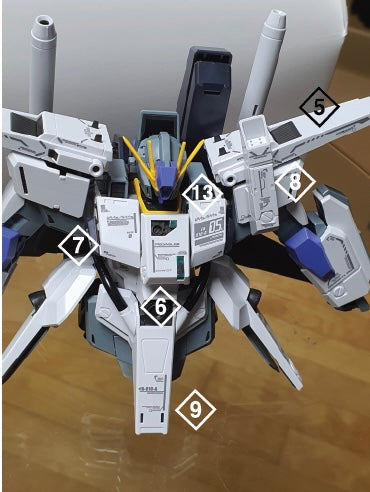 Delpi Water Decal (ดีคอลน้ำ) MG FAZZ Ver.Ka Gundam