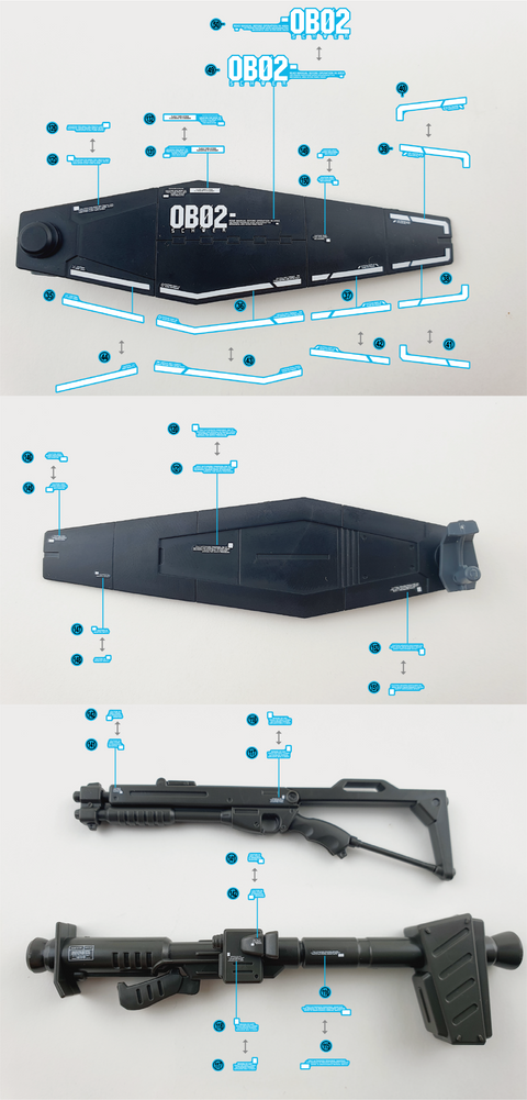 Delpi Water Decal (ดีคอลน้ำ) MG Kampfer Schwer Gundam