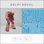 Delpi Water Decal (ดีคอลน้ำ) MG Char’s Zaku II