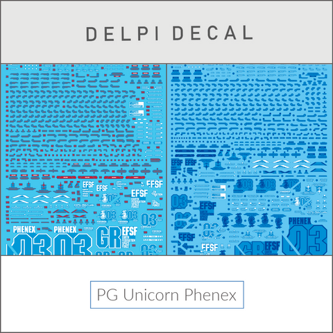 Delpi Water Decal (ดีคอลน้ำ) PG Unicorn Phenex Gundam (Delpi Custom)