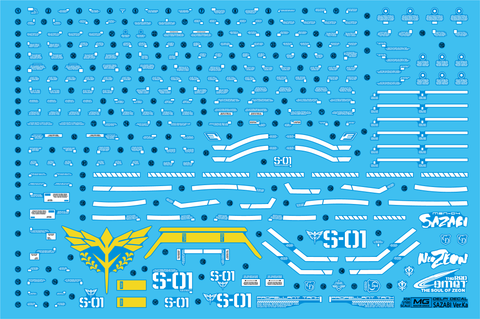 Delpi Water Decal (ดีคอลน้ำ) MG Sazabi Ver.Ka