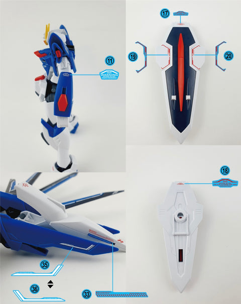 Delpi Water Decal (ดีคอลน้ำ) HG Rising Freedom Gundam