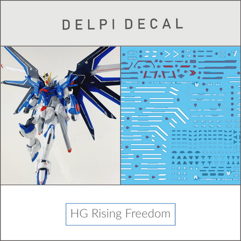 Delpi Water Decal (ดีคอลน้ำ) HG Rising Freedom Gundam