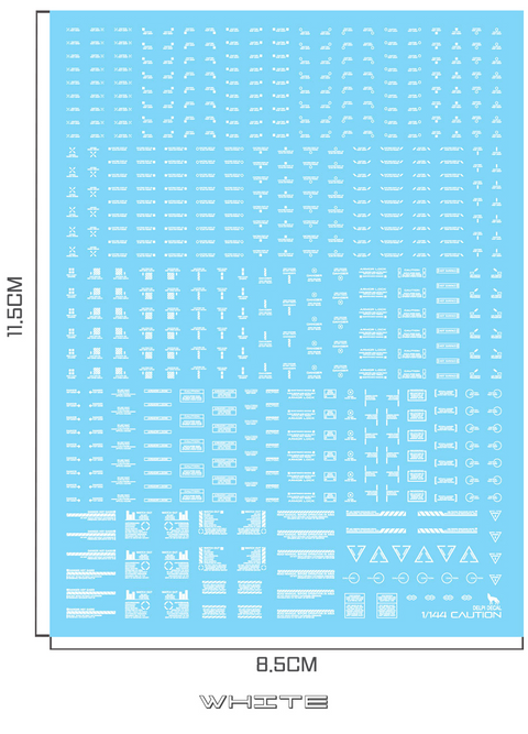 Delpi Water Decal (ดีคอลน้ำ) 1/144 Mechanical Caution