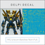 Delpi Water Decal (ดีคอลน้ำ) MG Unicorn Banshee Norn Full Gundam (Gold Holo)