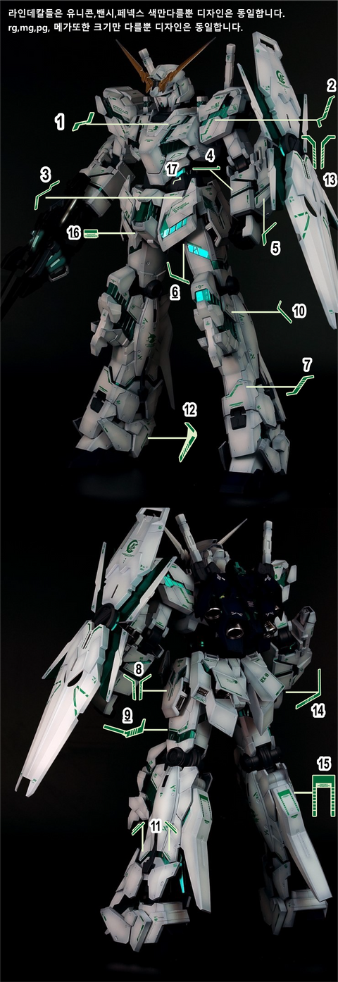 Delpi Water Decal (ดีคอลน้ำ) PG Unicorn Gundam