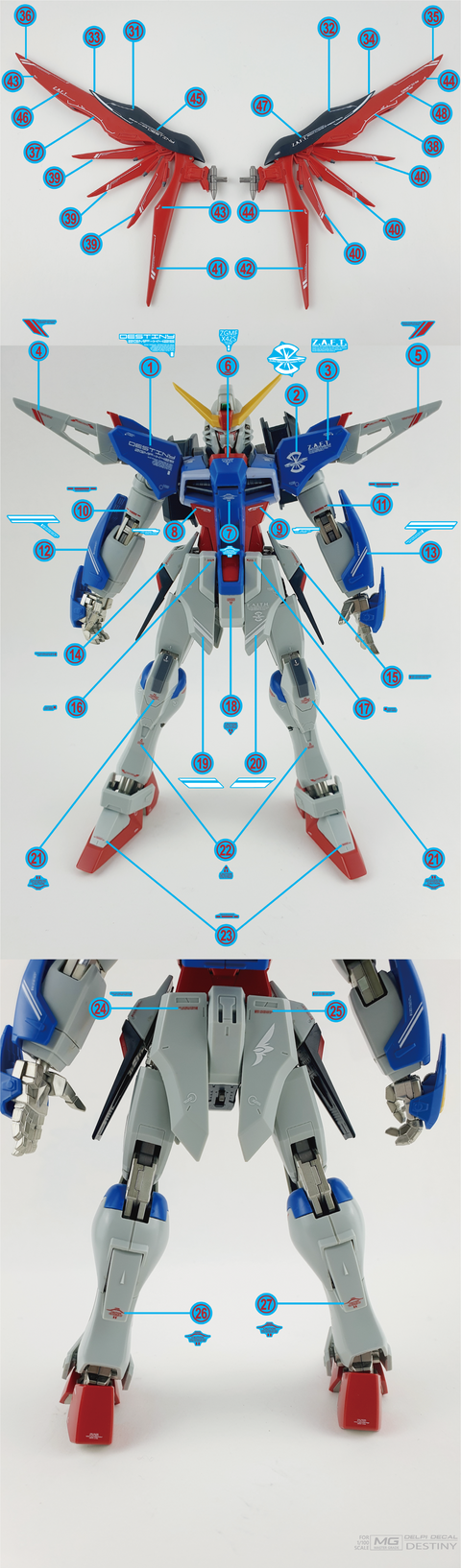 Delpi Water Decal (ดีคอลน้ำ) MG Destiny Gundam