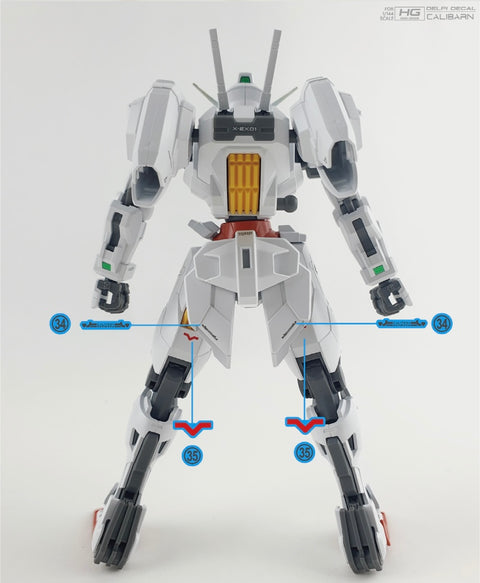 Delpi Water Decal (ดีคอลน้ำ) HG Calibarn Gundam