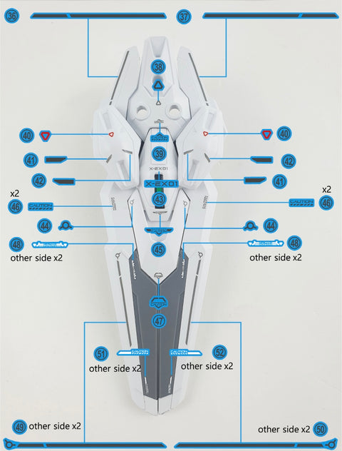 Delpi Water Decal (ดีคอลน้ำ) HG Calibarn Gundam