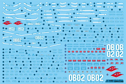 Delpi Water Decal (ดีคอลน้ำ) MG Kampfer Schwer Gundam