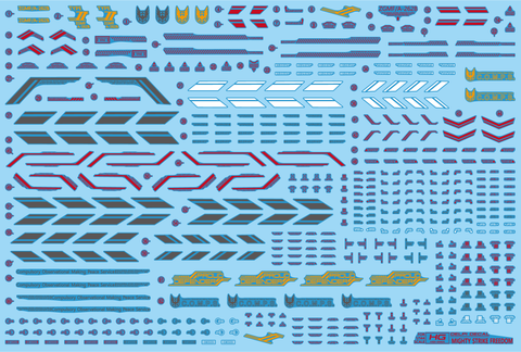 Delpi Water Decal (ดีคอลน้ำ) HG Mighty Strike Freedom Gundam