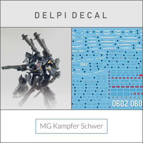 Delpi Water Decal (ดีคอลน้ำ) MG Kampfer Schwer Gundam