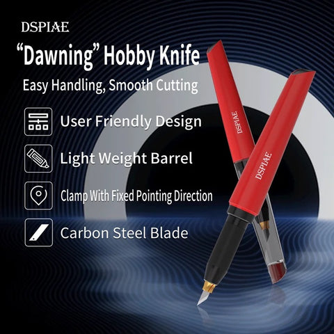 "Dawning" Hobby Knife By DSPIAE มีดอาร์ทไนฟ์ ด้ามพลาสติก พร้อมใบมีด รุ่น PT-DK