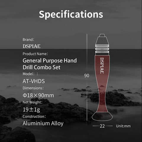 General Purpose Hand Drill Combo Set By DSPIAE สว่านมืออลูมิเนียม