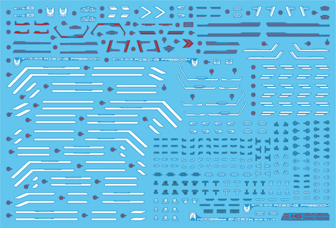 Delpi Water Decal (ดีคอลน้ำ) HG Rising Freedom Gundam