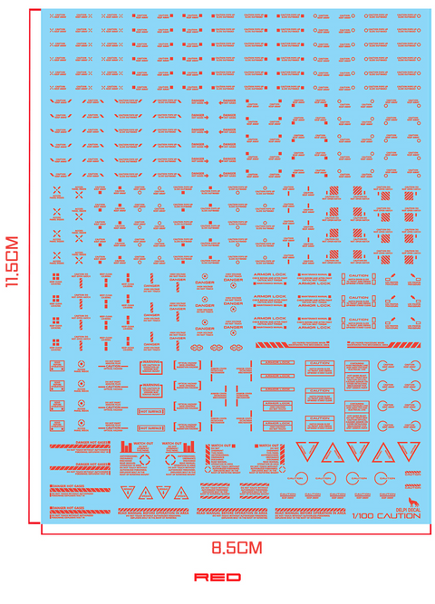 Delpi Water Decal (ดีคอลน้ำ) 1/100 Mechanical Caution