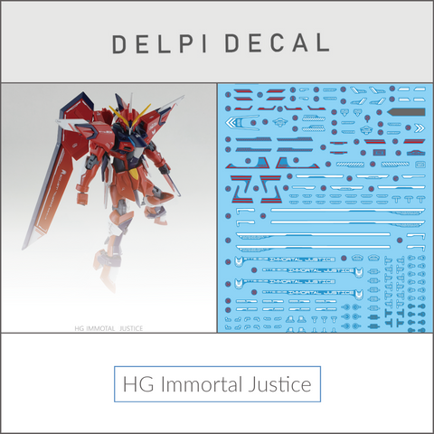 Delpi Water Decal (ดีคอลน้ำ) HG Immortal Justice Gundam