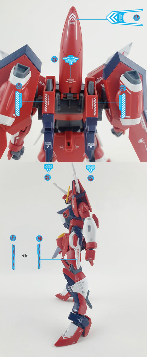 Delpi Water Decal (ดีคอลน้ำ) HG Immortal Justice Gundam