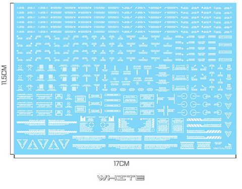 Delpi Water Decal (ดีคอลน้ำ) 1/60 Mechanical Caution