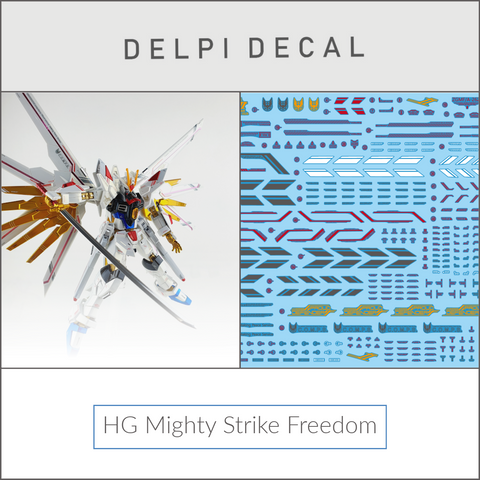 Delpi Water Decal (ดีคอลน้ำ) HG Mighty Strike Freedom Gundam