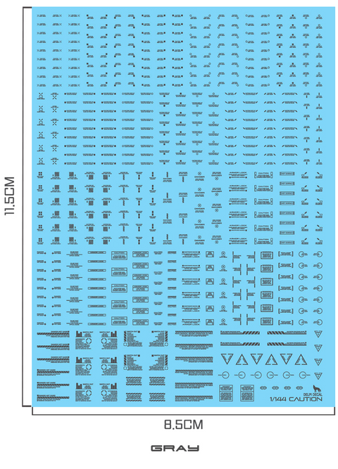 Delpi Water Decal (ดีคอลน้ำ) 1/144 Mechanical Caution