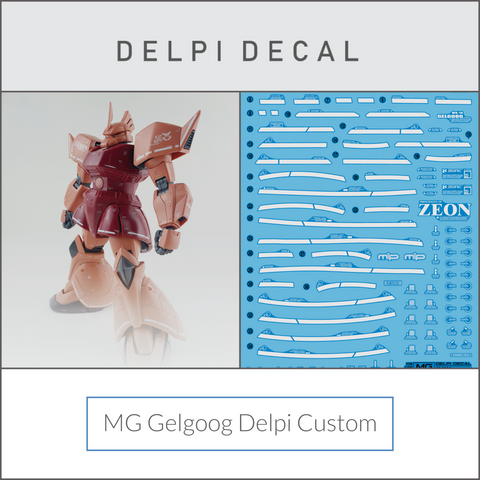 Delpi Water Decal (ดีคอลน้ำ) MG Gelgoog Delpi Custom