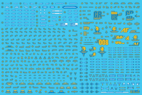 Delpi Water Decal (ดีคอลน้ำ) MG Unicorn Banshee Norn Ver.KA Gundam (White & Gold Holo)