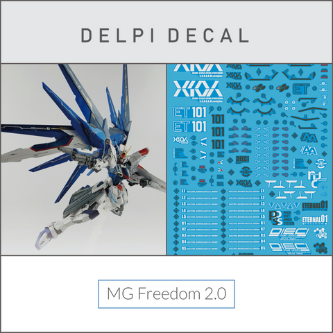 Delpi Water Decal (ดีคอลน้ำ) MG Freedom 2.0 Gundam