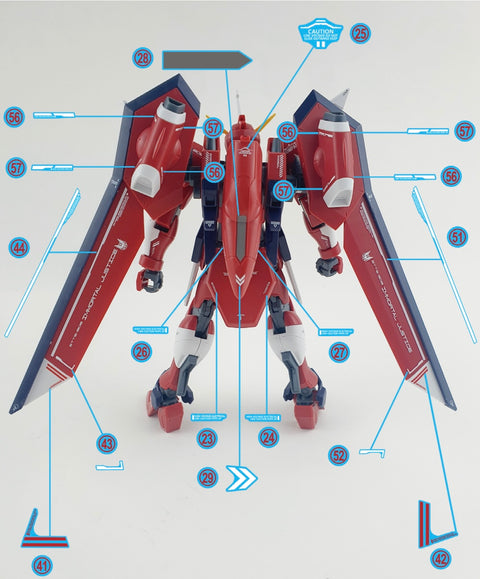 Delpi Water Decal (ดีคอลน้ำ) HG Immortal Justice Gundam