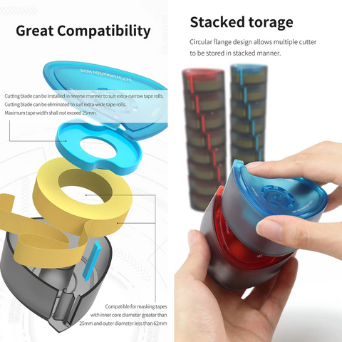 Masking Tape Cutter By DSPIAE ตลับตัดเทปบังพ่น