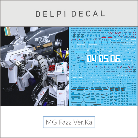 Delpi Water Decal (ดีคอลน้ำ) MG FAZZ Ver.Ka Gundam