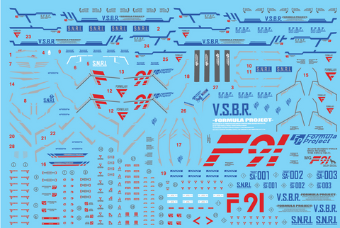 Delpi Water Decal (ดีคอลน้ำ) MG F91 Gundam