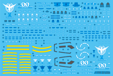 Delpi Water Decal (ดีคอลน้ำ) PG OO Raiser Gundam