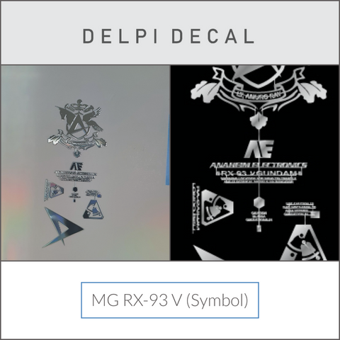 Delpi Metal Sticker (สติกเกอร์โลหะ) MG RX-93 V (Symbol) (Silver)