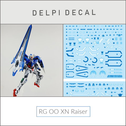 Delpi Water Decal (ดีคอลน้ำ) RG OO XN Raiser Gundam