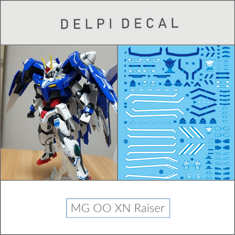 Delpi Water Decal (ดีคอลน้ำ) MG OO XN Raiser Gundam