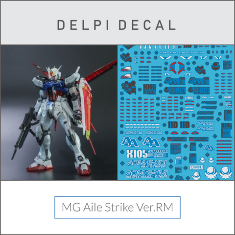 Delpi Water Decal (ดีคอลน้ำ) MG Aile Strike Ver. RM Gundam