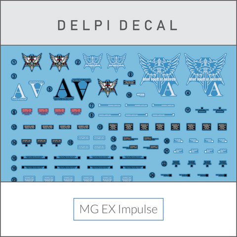 Delpi Water Decal (ดีคอลน้ำ) MG Ex Impulse Gundam