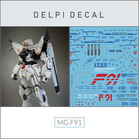 Delpi Water Decal (ดีคอลน้ำ) MG F91 Gundam