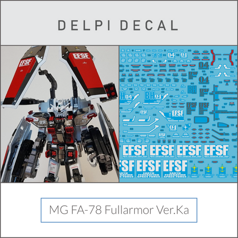 Delpi Water Decal (ดีคอลน้ำ) MG FA-78 Full Armor Ver.Ka Gundam