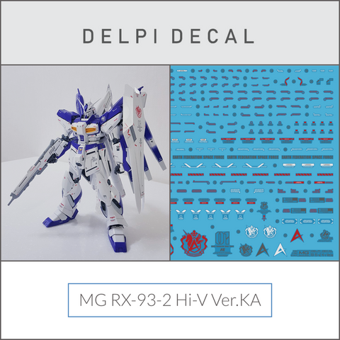 Delpi Water Decal (ดีคอลน้ำ) MG RX-93-2 Hi-V Ver.Ka Gundam