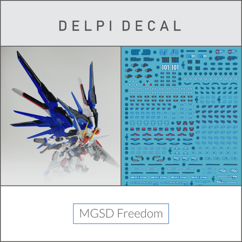 Delpi Water Decal (ดีคอลน้ำ) MGSD Freedom Gundam