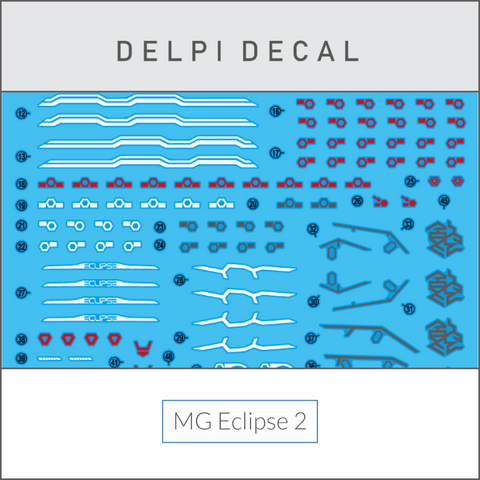 Delpi Water Decal (ดีคอลน้ำ) MG Eclipse 2 Gundam