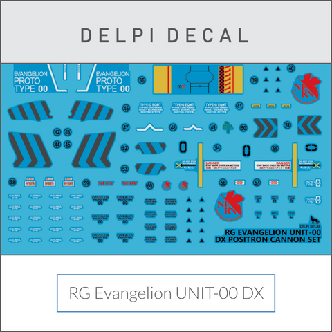 Delpi Water Decal (ดีคอลน้ำ) RG Evangelion Unit-00 DX