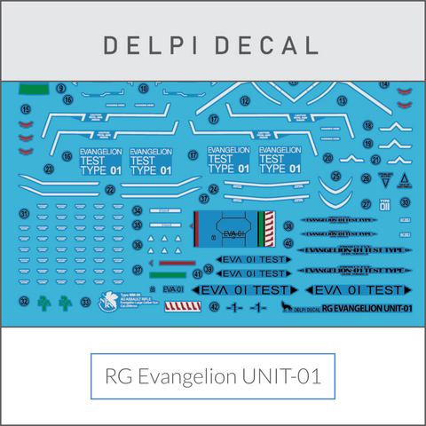 Delpi Water Decal (ดีคอลน้ำ) RG Evangelion Unit-01