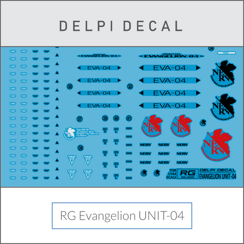 Delpi Water Decal (ดีคอลน้ำ) RG Evangelion Unit-04